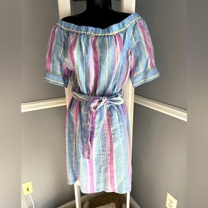 Frame off the should linen dress